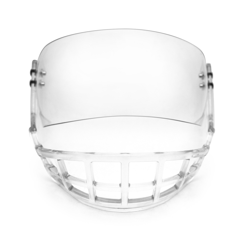 Хоккейдің төменгі торы қалқаны үшін тұрақты поликарбонат бар