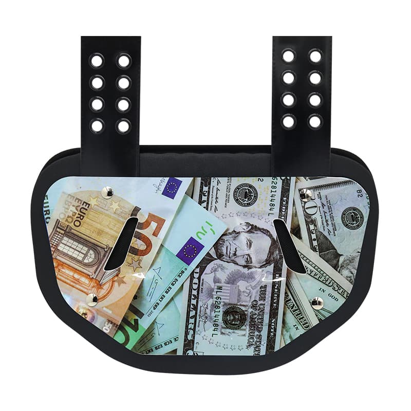 Әсерге төзімді американдық футболдың артқы тақтасы - жеңіл және желдетілетін омыртқаның қорғанысы